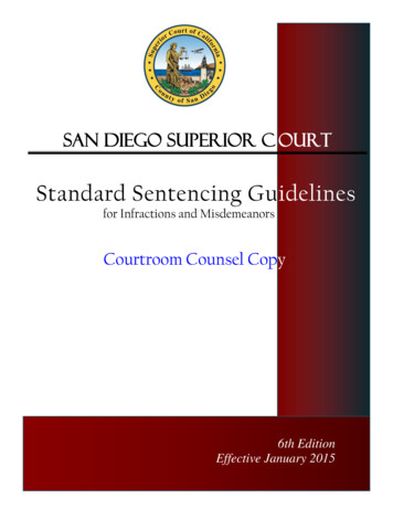 Standard Sentencing Guidelines - California