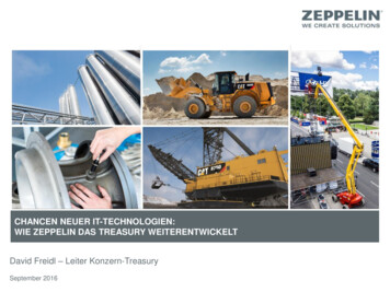 Chancen Neuer It-technologien: Wie Zeppelin Das Treasury Weiterentwickelt