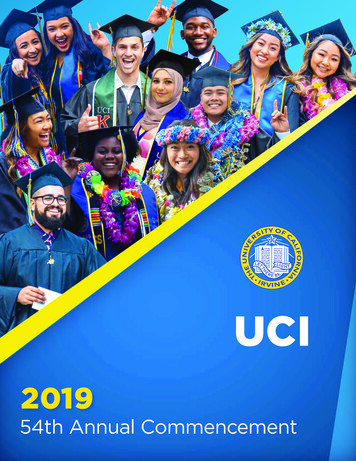 54th Annual Commencement - University Of California, Irvine