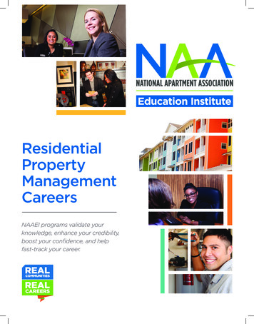 Residential Property Management Careers - National Apartment Association