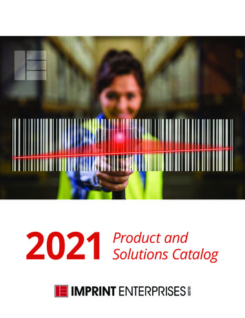 2021 Product And Solutions Catalog - Imprint E