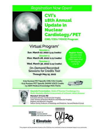 CVI's 18th Annual Update In Nuclear Cardiology/PET