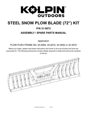 Steel Snow Plow Blade (72