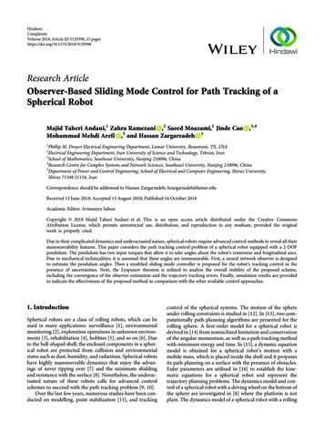 Observer-Based Sliding Mode Control For Path Tracking Of A . - Hindawi