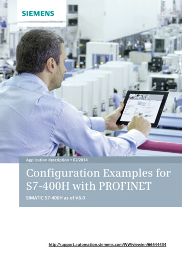 Application Description 02/2014 Configuration Examples For S7 . - Siemens