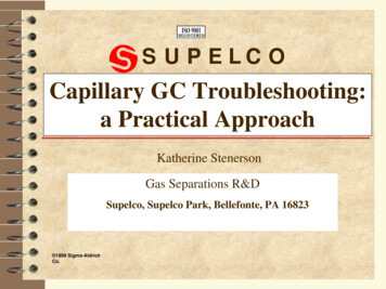 A Practical Approach Capillary GC Troubleshooting - GCMS