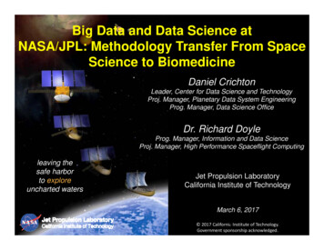 California Institute Of Technology NASA/JPL: Methodology Transfer From .