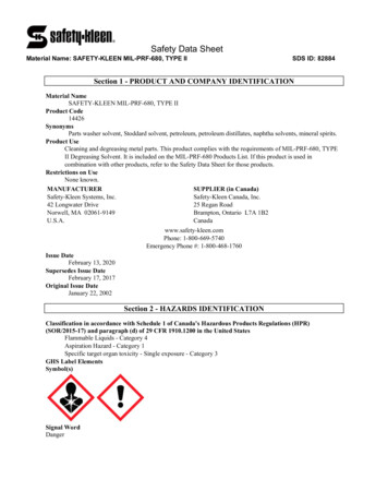Safety Data Sheet - Safety-Kleen