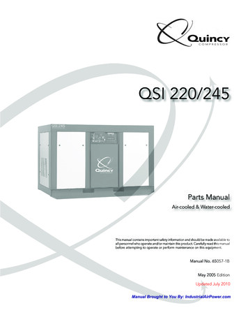 Quincy Compressor - QSI 220/245 - Industrial Air Power