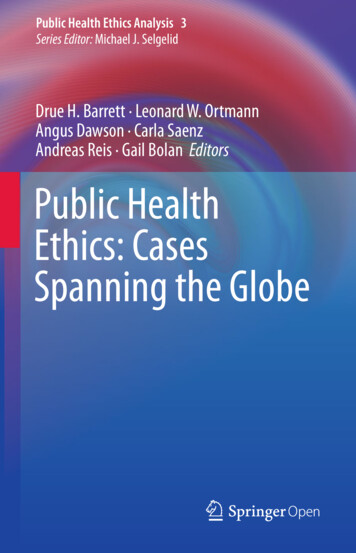 Public Health Ethics: Cases Spanning The Globe - Springer