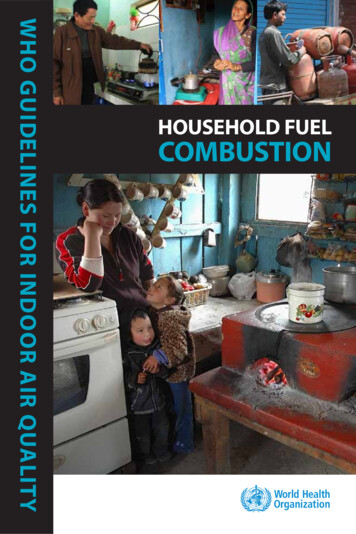 H Who Guidelines For Indoor Air Quality Household Fuel O Household Fuel .