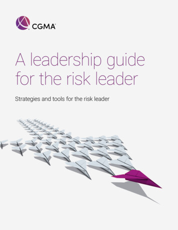 A Leadership Guide For The Risk Leader - CGMA
