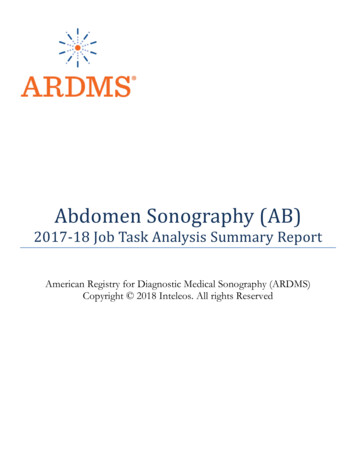 Abdomen Sonography (AB) - ARDMS