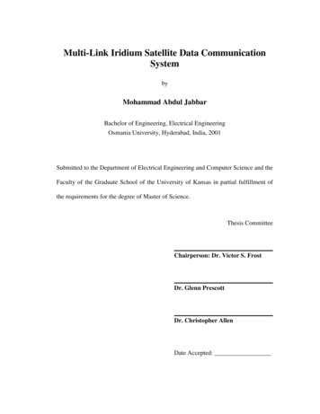 Multi-Link Iridium Satellite Data Communication System - ITTC