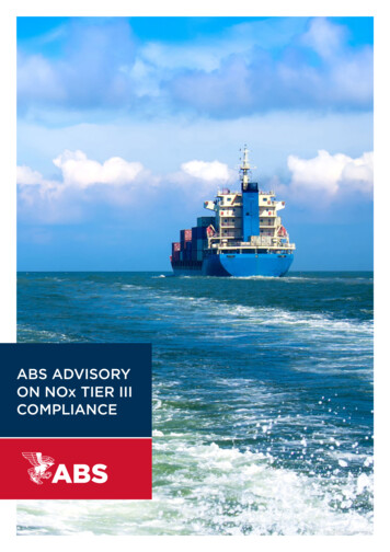 ABS Advisory On NOx Tier III Compliance - Eagle 