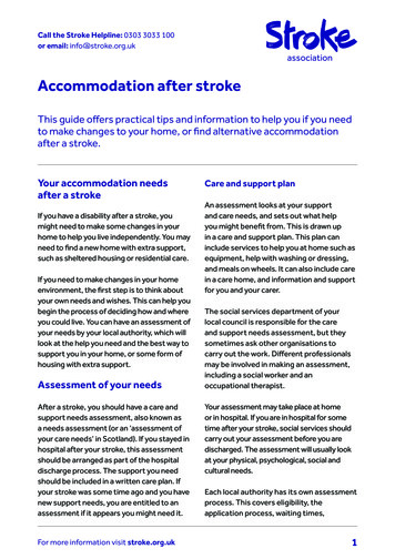 Accommodation After Stroke - Stroke Association