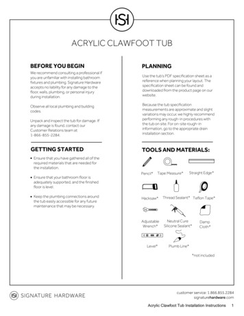 Acrylic Clawfoot Tub