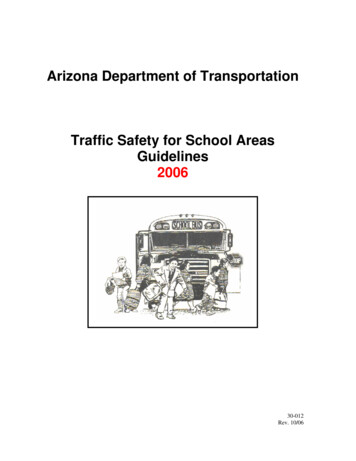 ADOT Traffic Safety For School Area Guidelines - Arizona Department Of