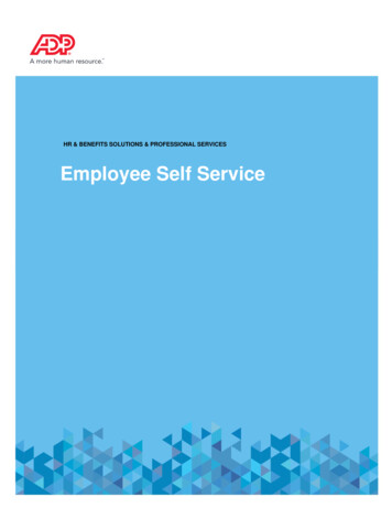 HR & BENEFITS SOLUTIONS & PROFESSIONAL SERVICES Employee Self Service