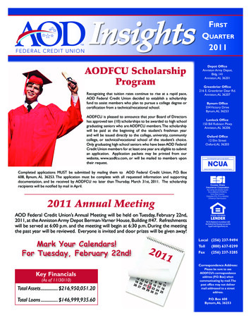 Insights - AOD Federal Credit Union