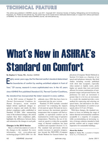 What's New In ASHRAE's Standard On Comfort - Arco-hvac.ir