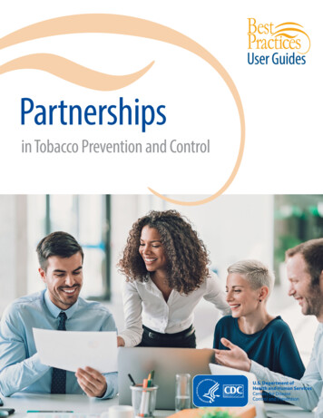 Best Practices User Guides-Partnerships In Tobacco Prevention And Control