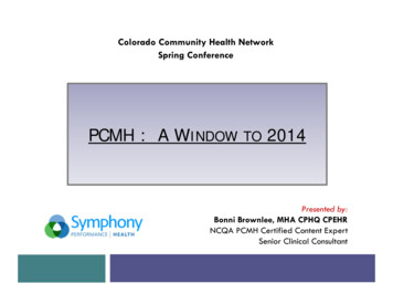Pcmh : A Window To 2014 - Cchn
