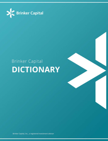 Brinker Capital, Inc., A Registered Investment Advisor