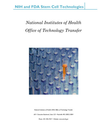 National Institutes Of Health Office Of Technology Transfer