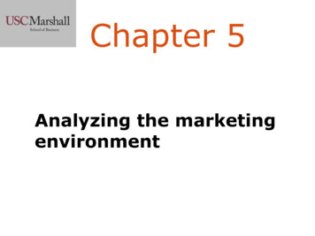Analyzing The Marketing Environment - University Of Southern California