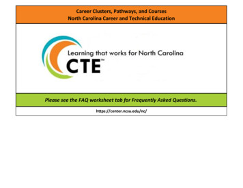 Career Clusters, Pathways, And Courses North Carolina Career And .