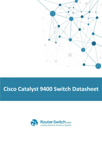 Cisco Catalyst 9400 Switch Datasheet - Router Switch