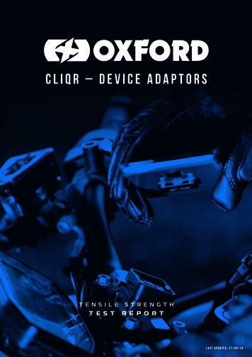 Cliqr Ð Device Adaptors