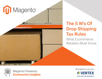 The 5 W's Of Drop Shipping Tax Rules - Magento