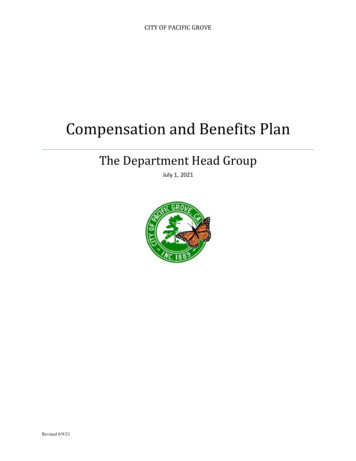 Compensation And Benefits Plan - Pacific Grove, California