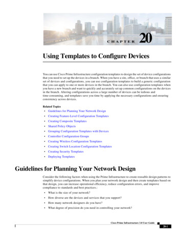 Using Templates To Configure Devices - Cisco