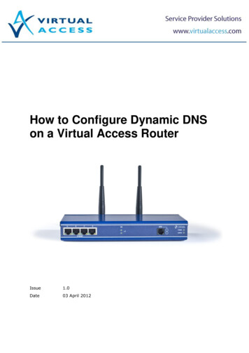 How To Configure Dynamic DNS On A Virtual Access Router