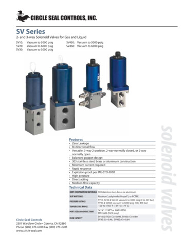 CSC Solenoid Valves - Fluid Process Control