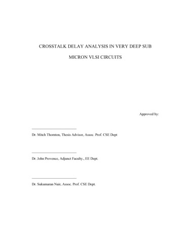 Crosstalk Delay Analysis In Very Deep Sub Micron Vlsi Circuits - Smu