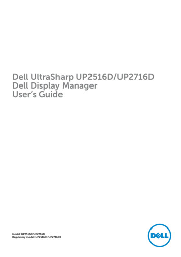 Dell UltraSharp UP2716D Dell Display Manager User's Guide