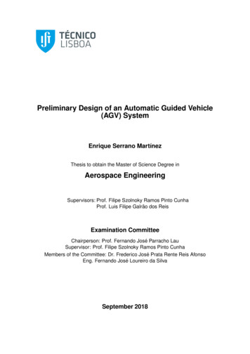 Preliminary Design Of An Automatic Guided Vehicle (AGV) System - ULisboa