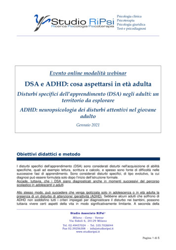 DSA E ADHD: Cosa Aspettarsi In Età Adulta - Studio RiPsi