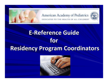 Coordinator Reference Guide - AAP