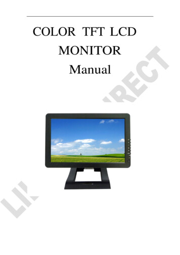 COLOR TFT LCD MONITOR Manual - Digi-Key