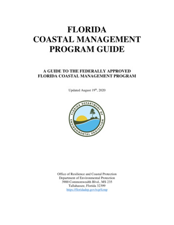FLORIDA COASTAL MANAGEMENT PROGRAM GUIDE - Florida Department Of .
