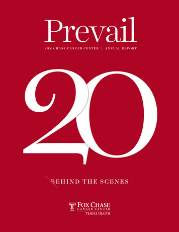 Prevail - Fox Chase Cancer Center