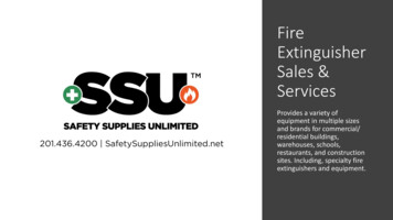 Fire Extinguisher Sales & Services
