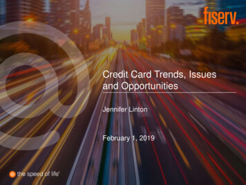 Credit Card Trends, Issues And Opportunities - C Suite Events