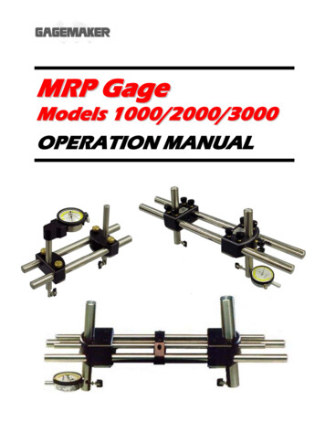 Models 1000/2000/3000 OPERATION MANUAL - Deterco