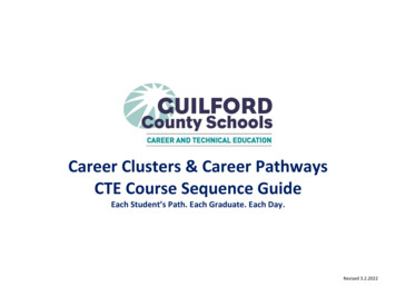 Career Clusters & Career Pathways CTE Course Sequence Guide